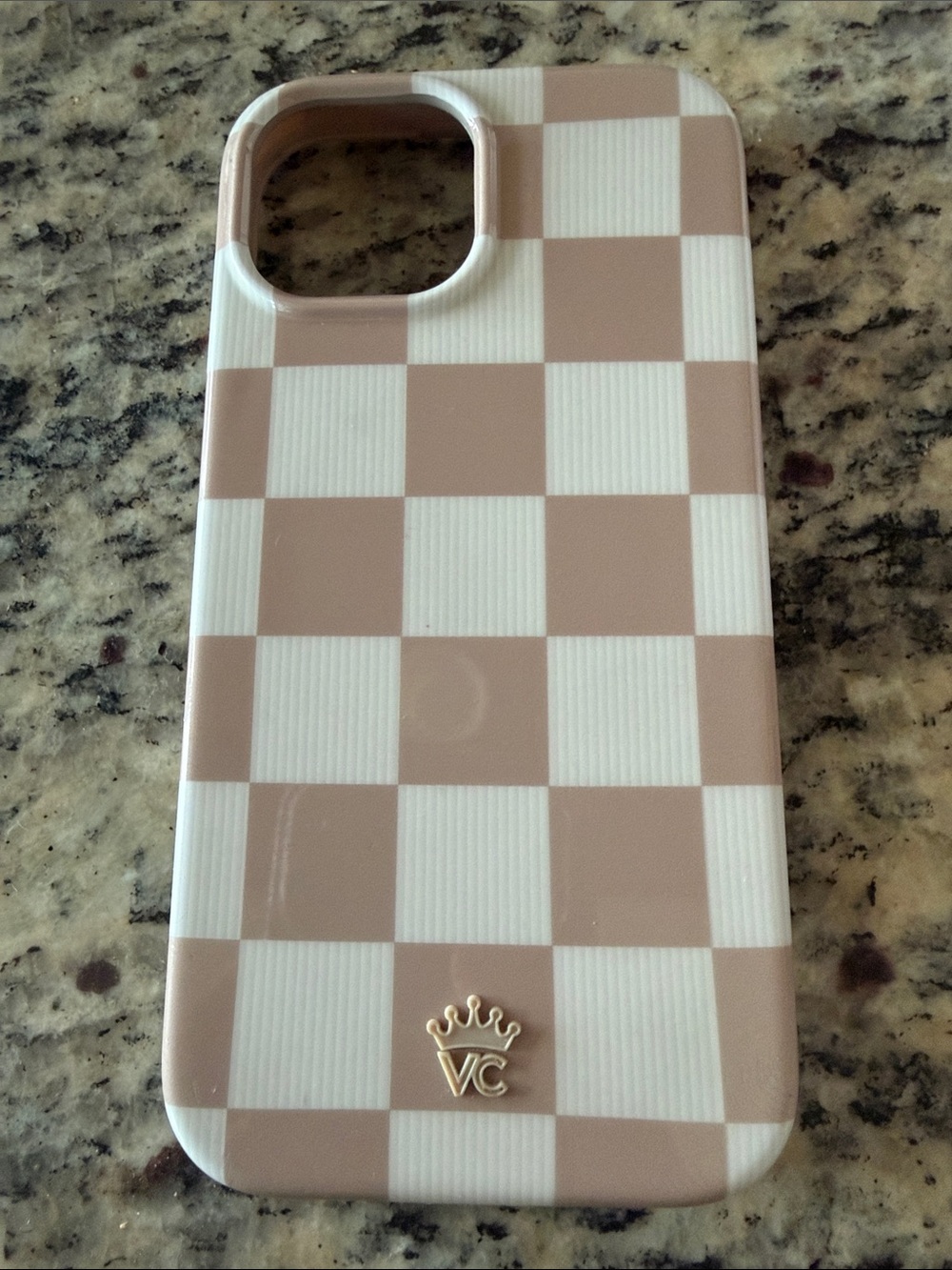 Checkerboard Pink & White Phone Case